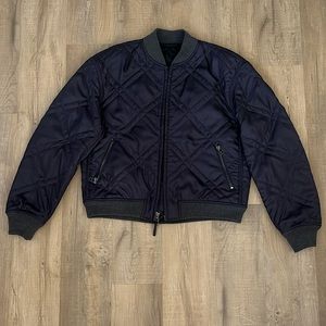 Theory Navy quilted jacket